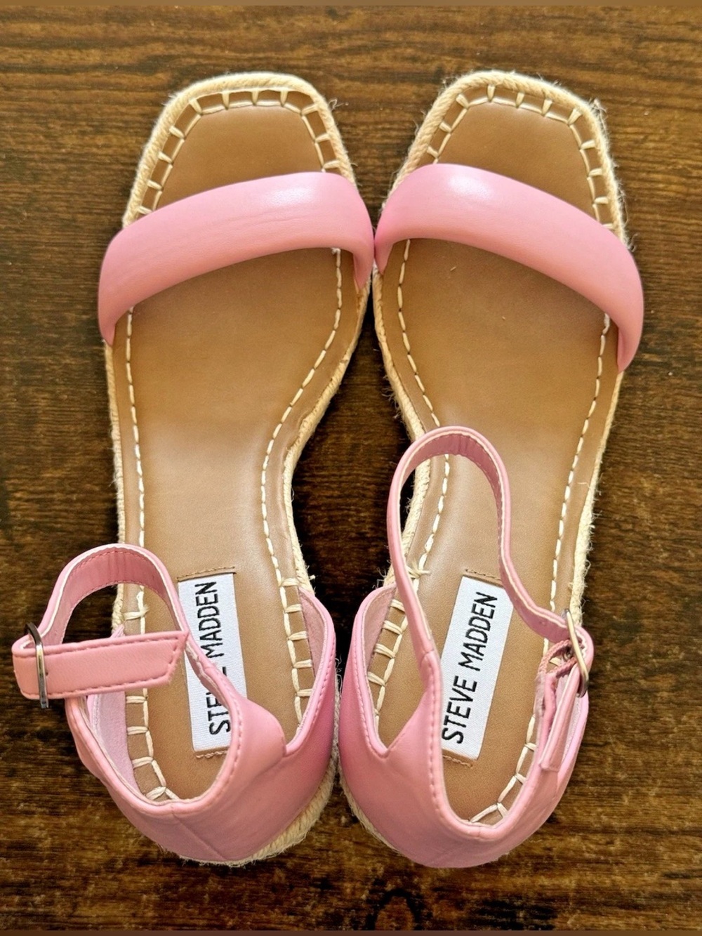 ‼️ISO -Steve Madden Submit Barbie Pink Espadrille Wedge Sandals